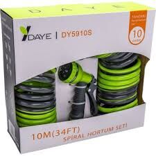Daye 10 m Spiral Bahçe Sulama Hortum Seti